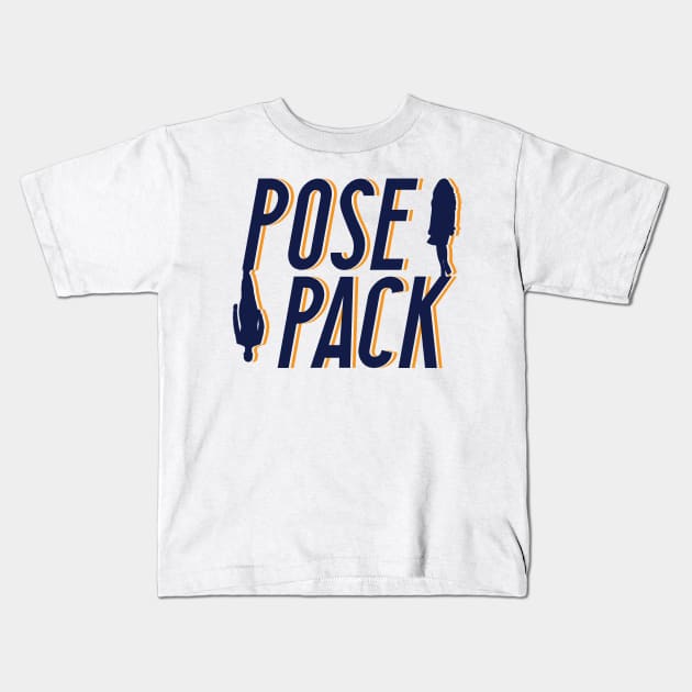 Pose Pack (Black) Kids T-Shirt by winstongambro